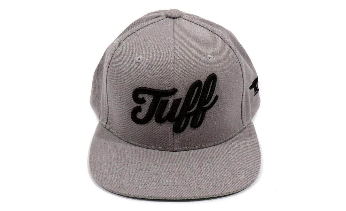 TUFF Script Gray Snapback Hat TuffWraps.com