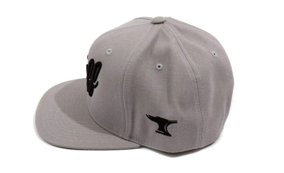 TUFF Script Gray Snapback Hat TuffWraps.com