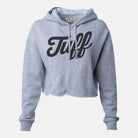 TUFF Script Hooded Cropped Fleece Heather Gray / XS TuffWraps.com