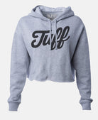 TUFF Script Hooded Cropped Fleece Heather Gray / XS TuffWraps.com