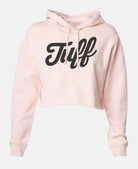 TUFF Script Hooded Cropped Fleece Peach / XS TuffWraps.com