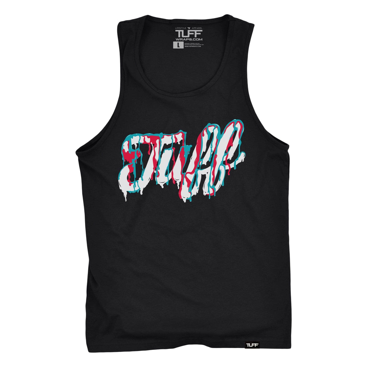 TUFF Script Melted Tank S / Black TuffWraps.com