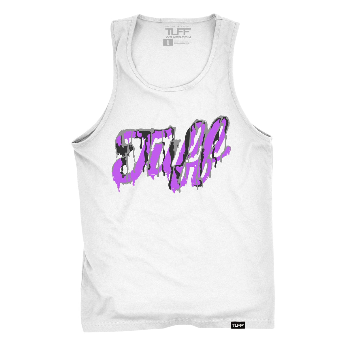 TUFF Script Melted Tank S / White TuffWraps.com