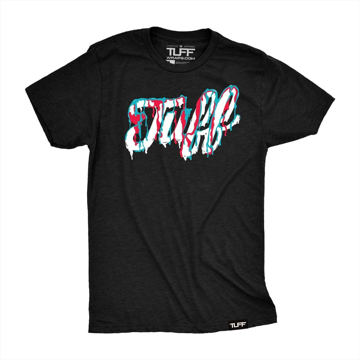 TUFF Script Melted Tee S / Black TuffWraps.com