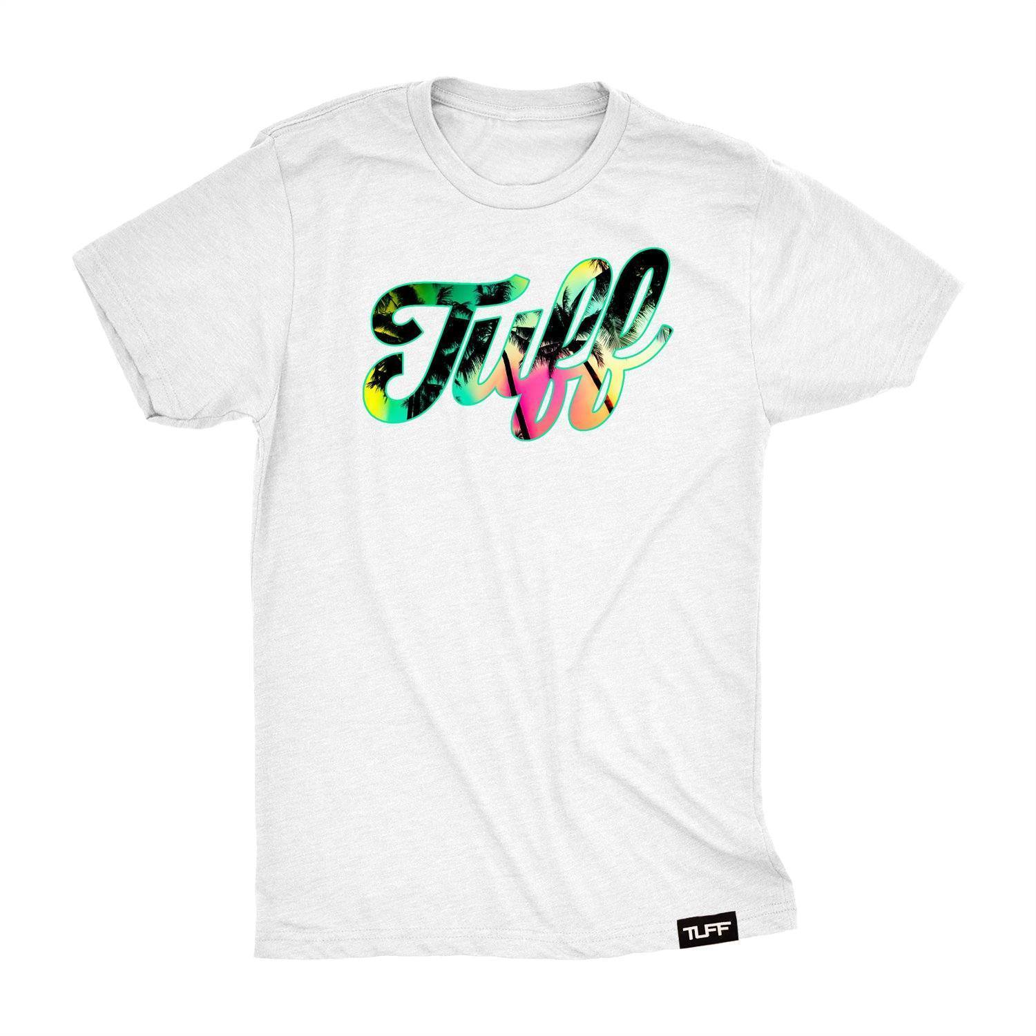 TUFF Script Palm Tee S / White TuffWraps.com