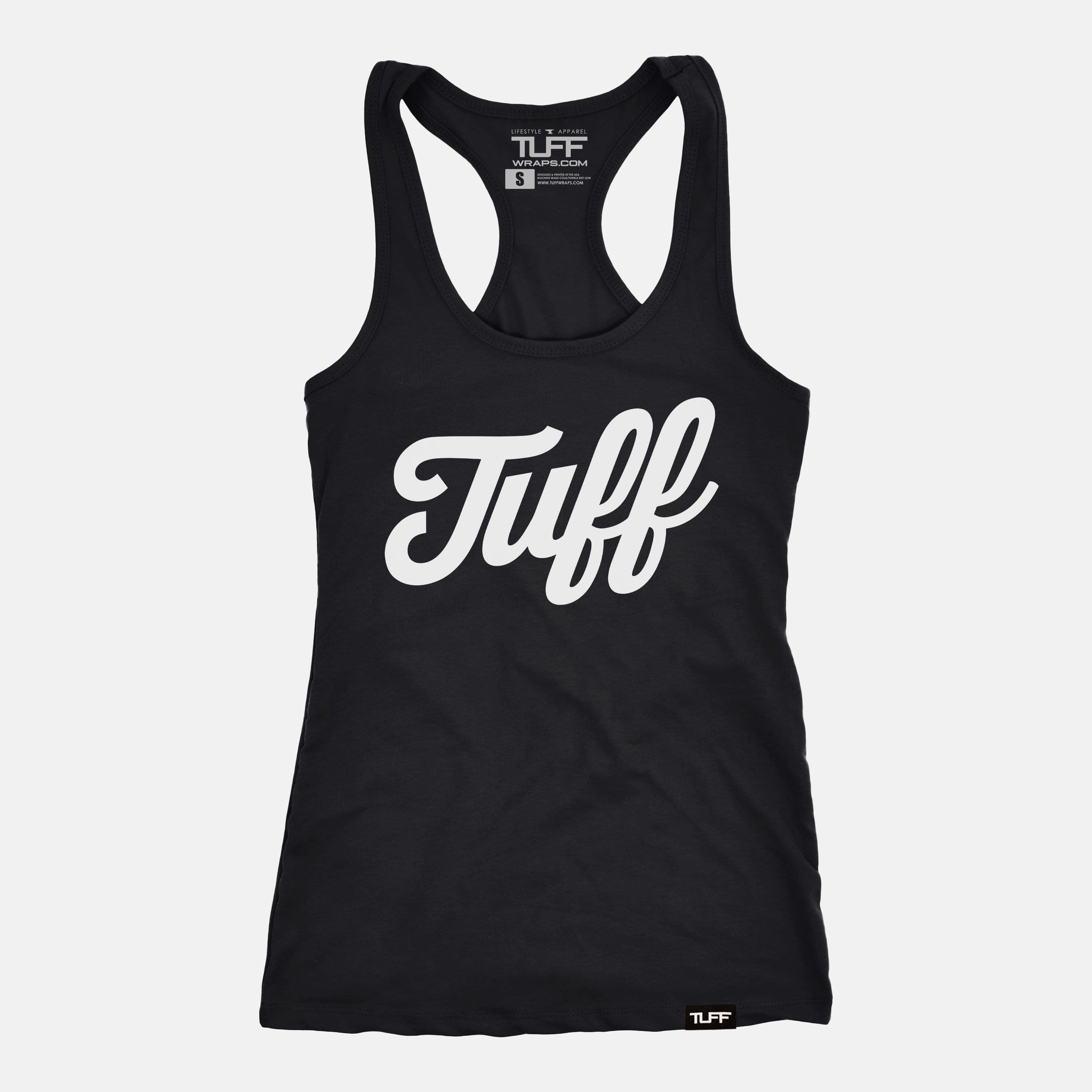 TUFF Script Racerback Tank Black / XS TuffWraps.com