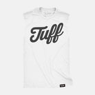 TUFF Script Raw Edge Muscle Tank White / S TuffWraps.com