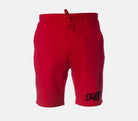 TUFF Script Tapered Fleece Shorts Red / XS TuffWraps.com