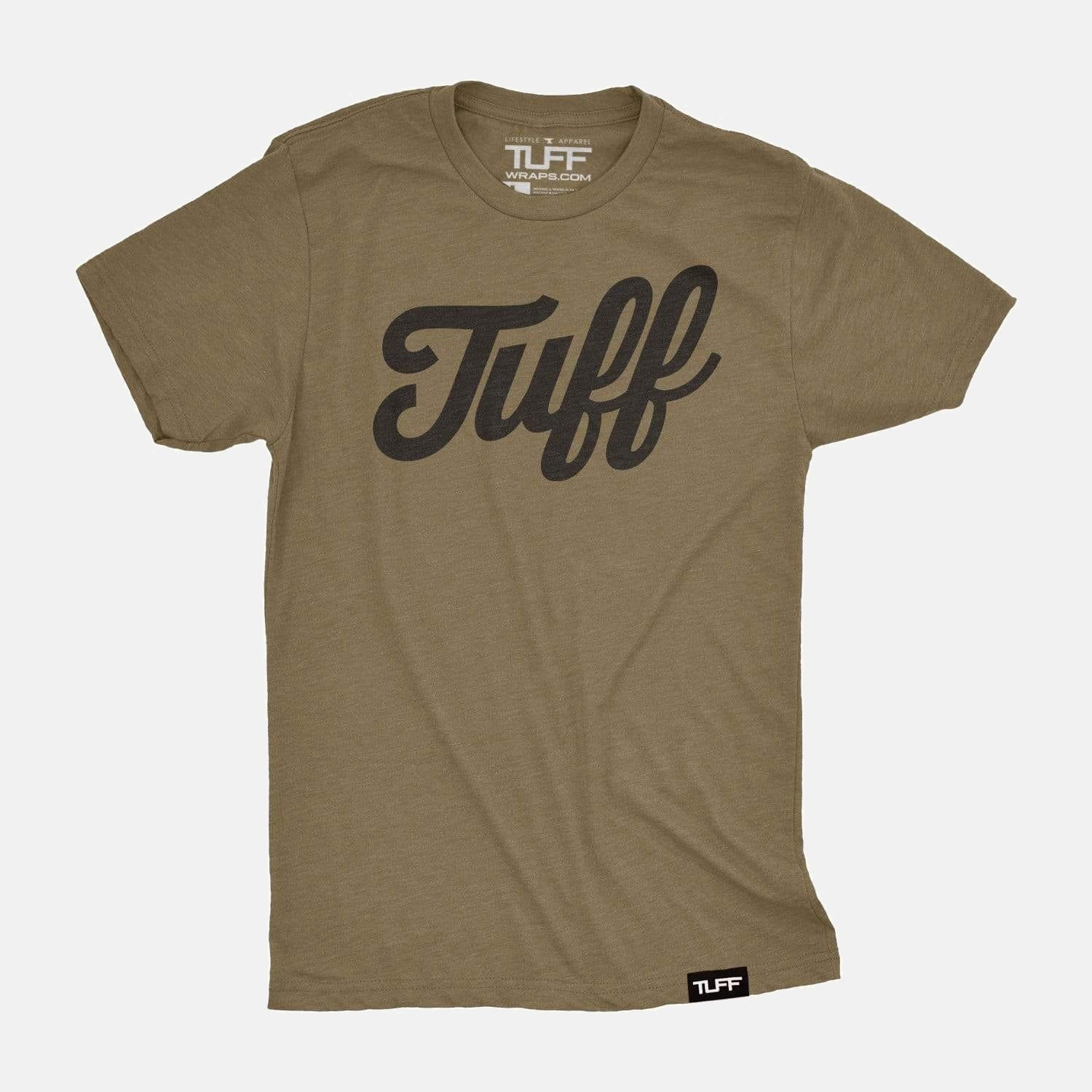 TUFF Script Tee Military Green / S TuffWraps.com