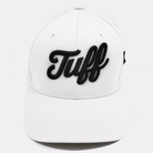 TUFF Script White Flexfit Hat S/M (6 3/4"-7 1/4") / Dark Gray TuffWraps.com