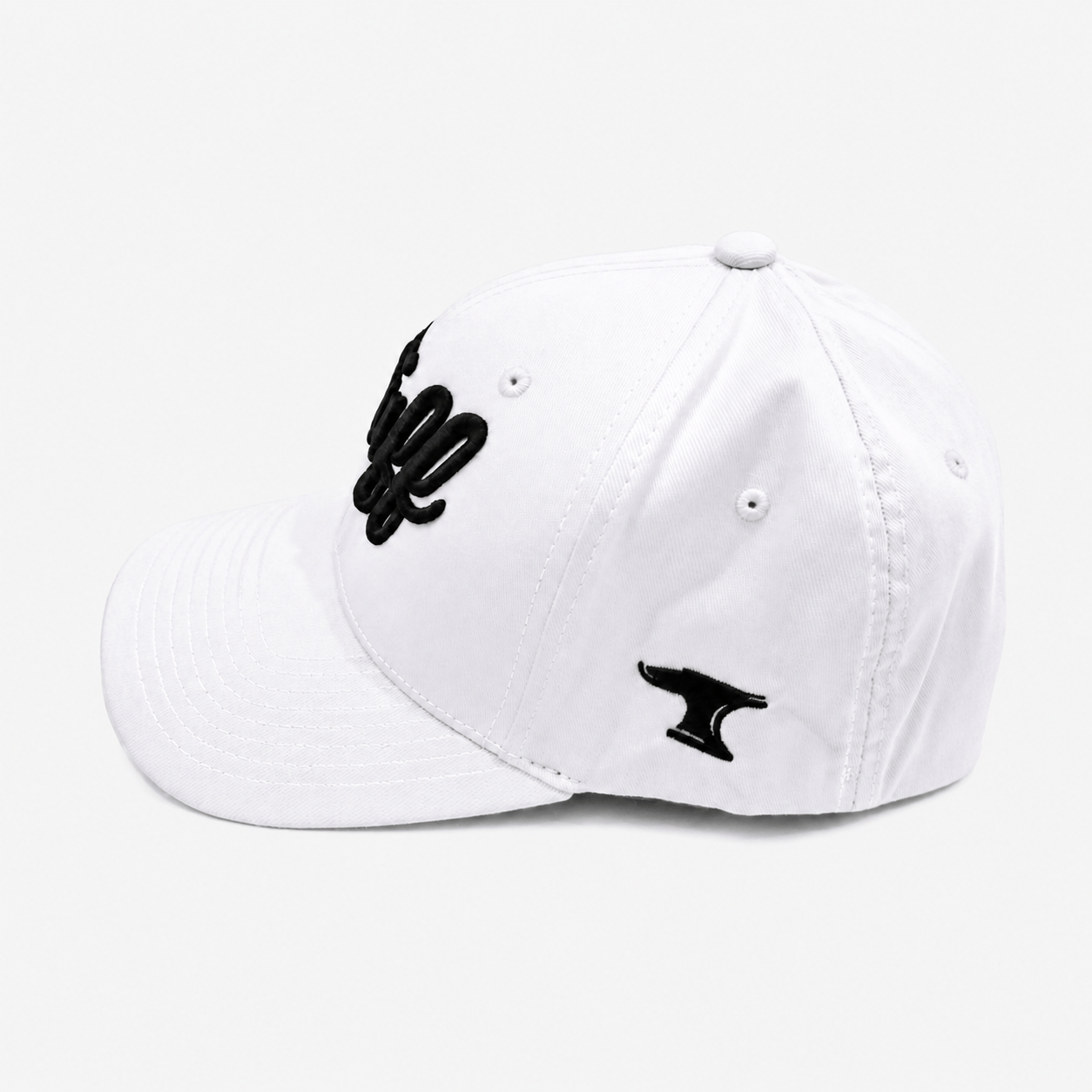 TUFF Script White Flexfit Hat TuffWraps.com
