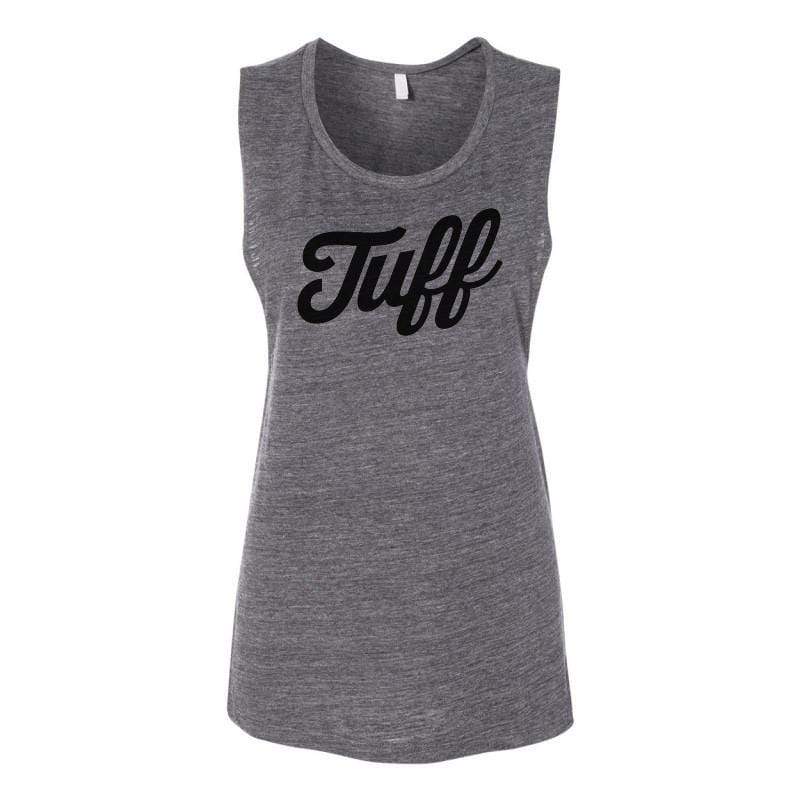 TUFF Script Women&#39;s Muscle Tank S / Gray TuffWraps.com