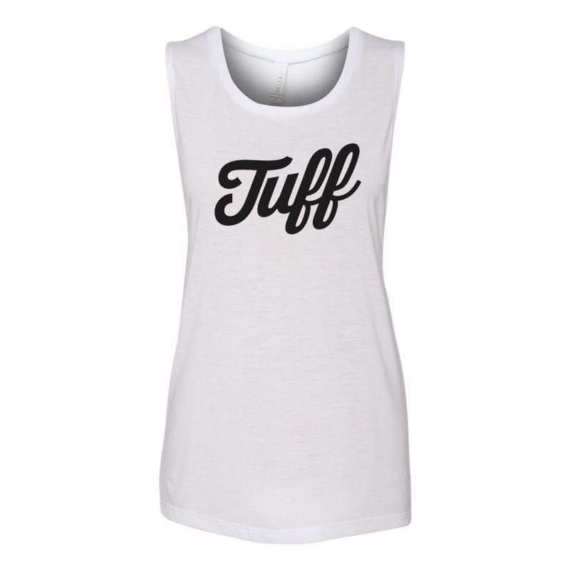 TUFF Script Women&#39;s Muscle Tank S / White TuffWraps.com