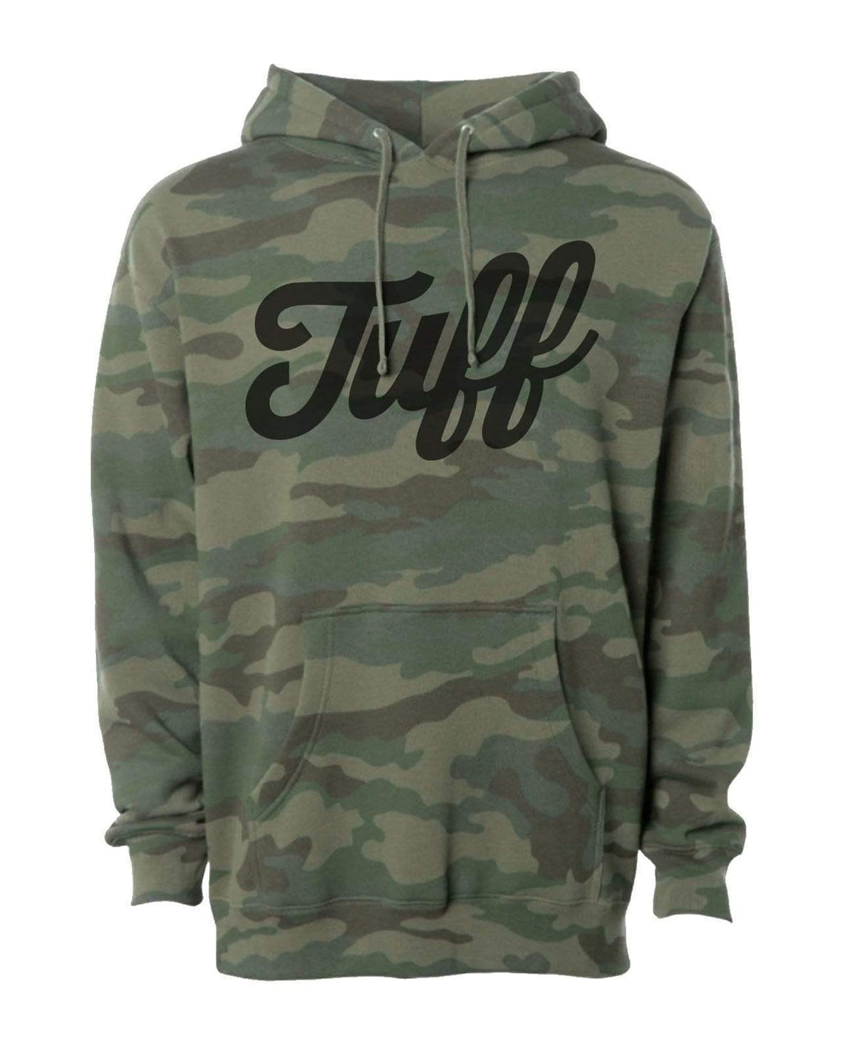 TUFF Script Woodland Camo Hooded Sweatshirt XS TuffWraps.com