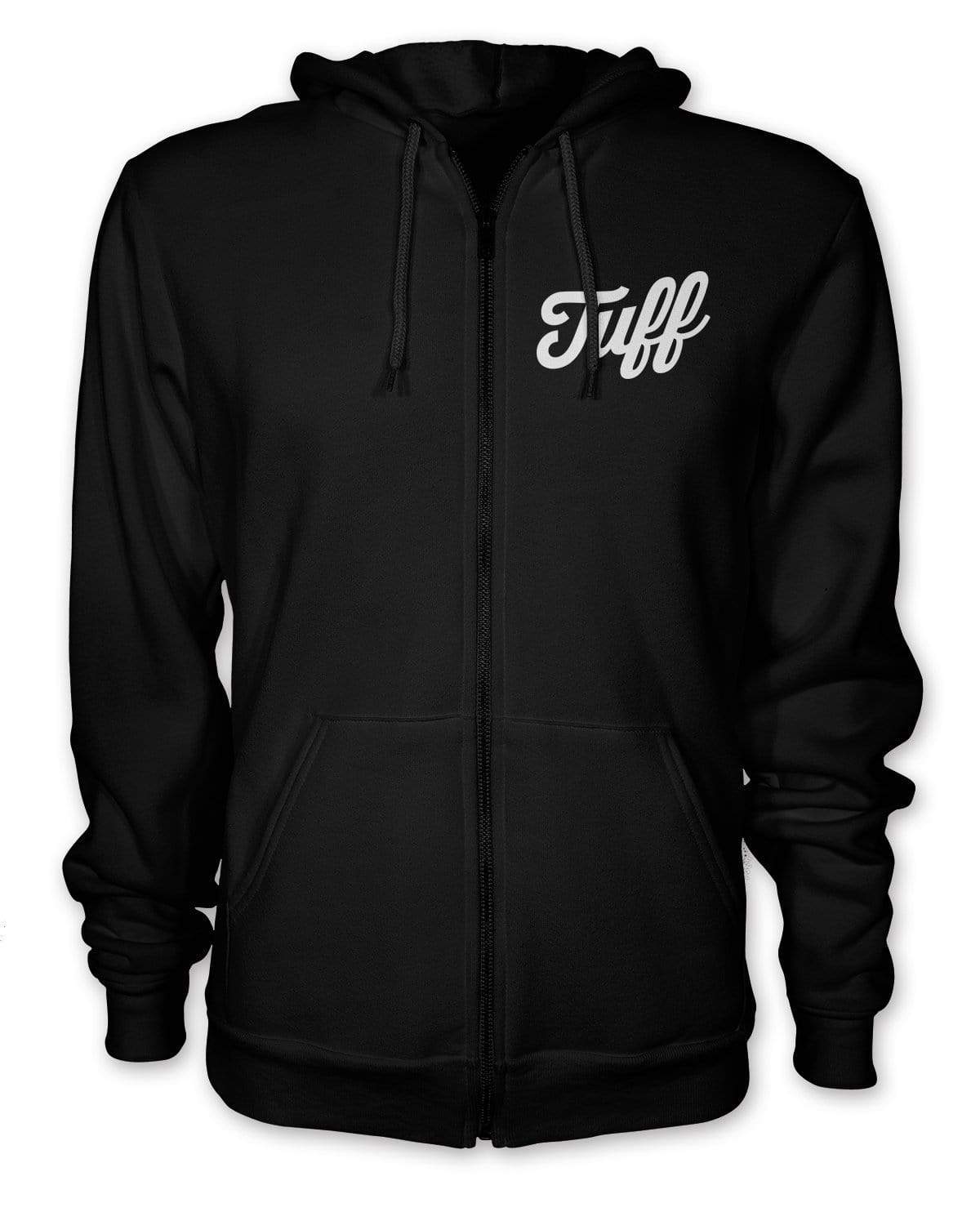 TUFF Script Zip Hooded Fleece S / Black TuffWraps.com