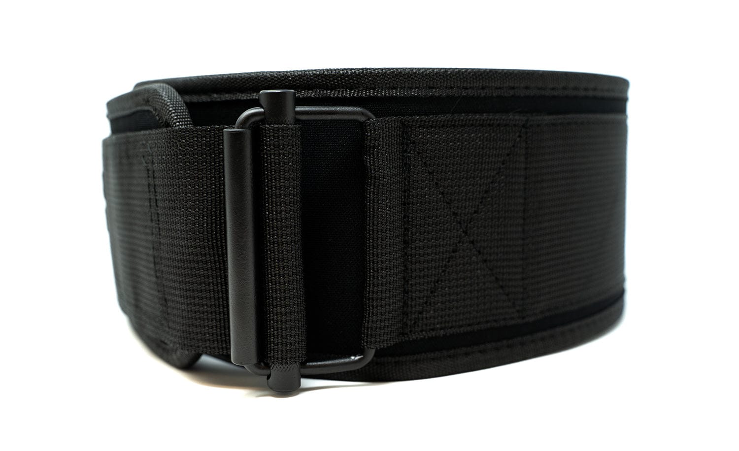 Tuff Self Locking Weightlifting Belt - All Black, L