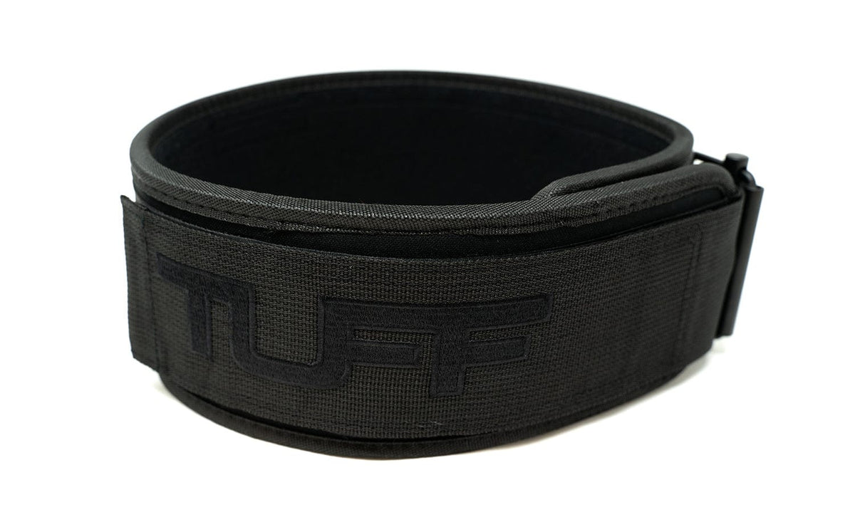 TUFF Self Locking Weightlifting Belt - All Black TuffWraps.com