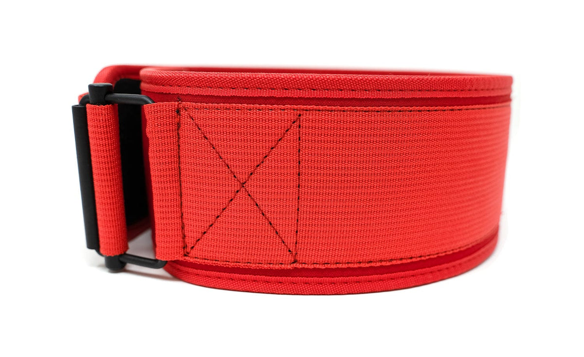 TUFF Self Locking Weightlifting Belt - Red/Black TuffWraps.com