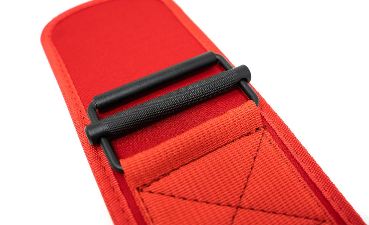 TUFF Self Locking Weightlifting Belt - Red/Black TuffWraps.com