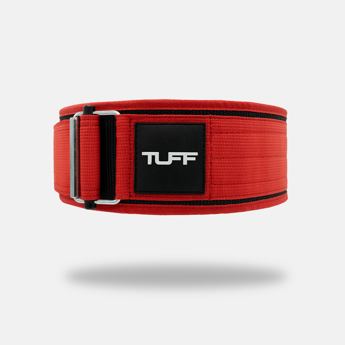 TUFF 10mm レザー ウェイトリフティング ベルト TUFF セルフロック重量挙げベルト - オールブラック
