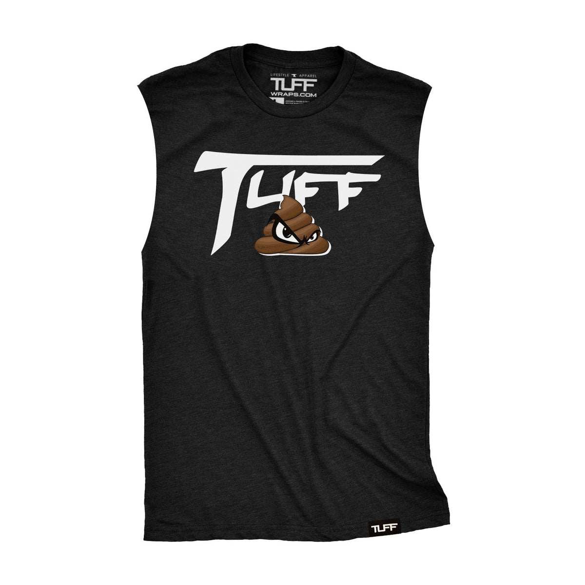 TUFF SH*T Raw Edge Muscle Tank S / Black TuffWraps.com