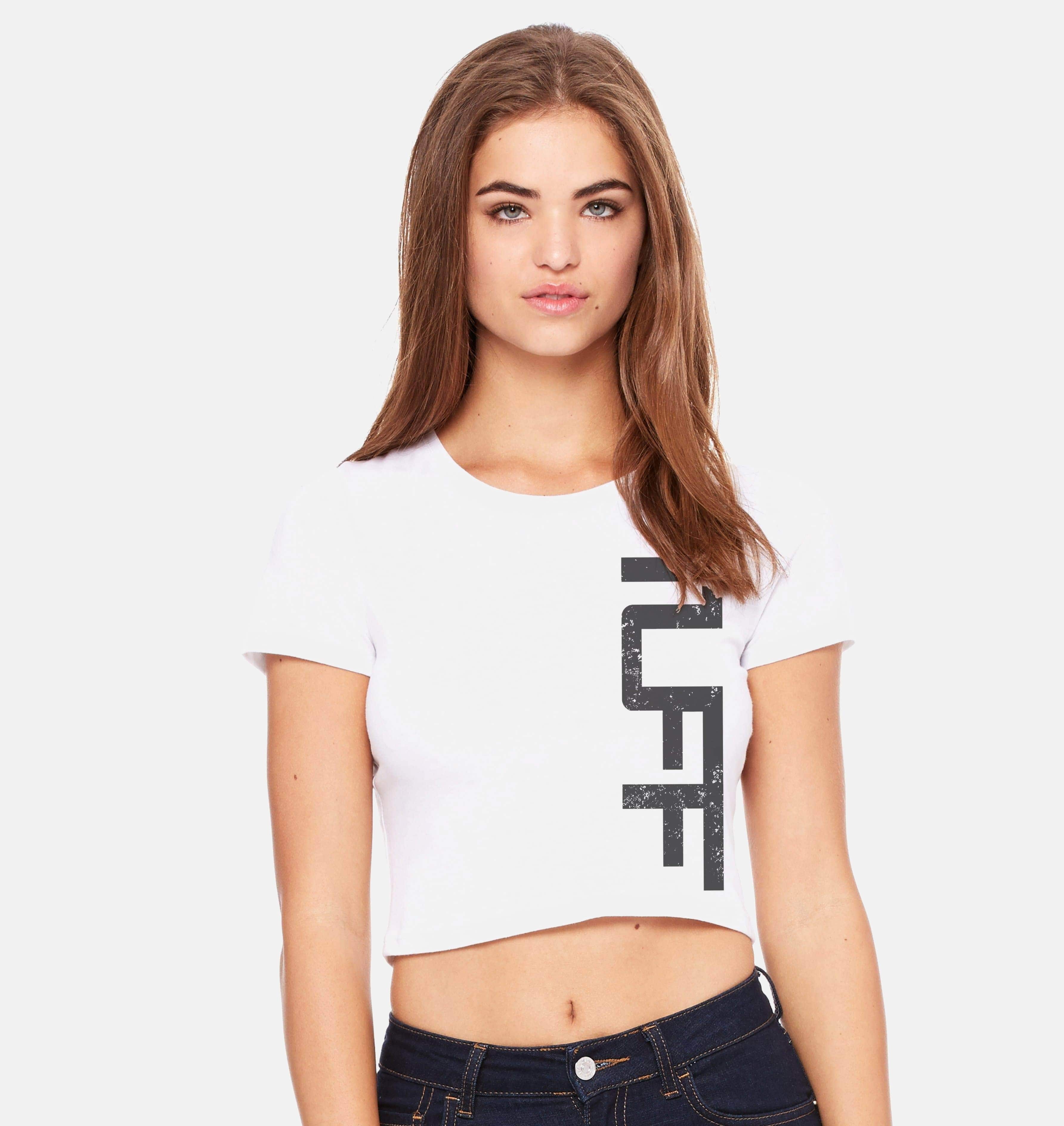 TUFF Side Crop Top White / XS/S TuffWraps.com