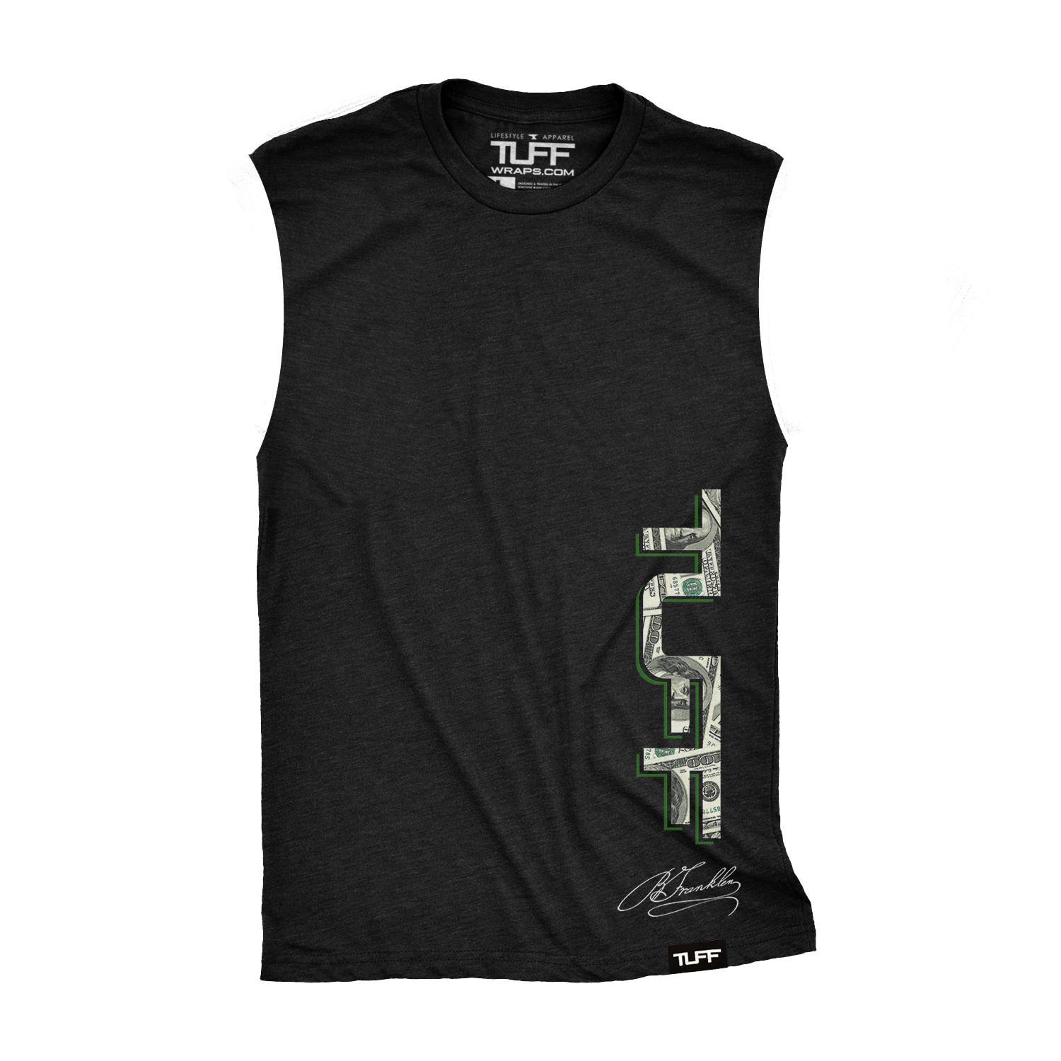 TUFF Side Money Raw Edge Muscle Tank TuffWraps.com