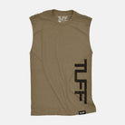 TUFF Side Raw Edge Muscle Tank Military Green / S TuffWraps.com