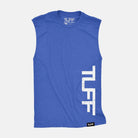 TUFF Side Raw Edge Muscle Tank Vintage Blue / S TuffWraps.com