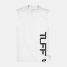 TUFF Side Raw Edge Muscle Tank White / S TuffWraps.com