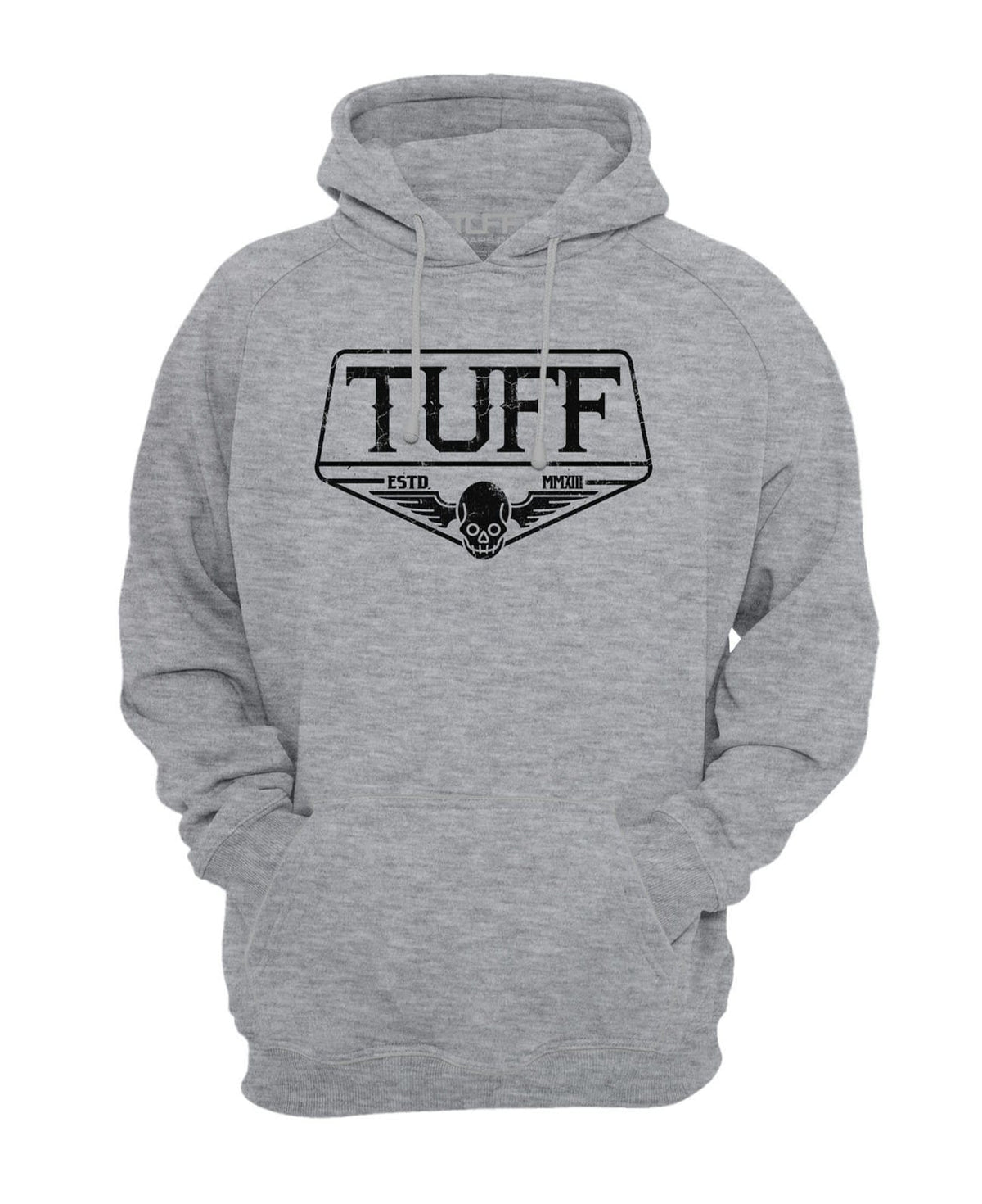TUFF Skull Wings Hooded Sweatshirt XS / Gray TuffWraps.com