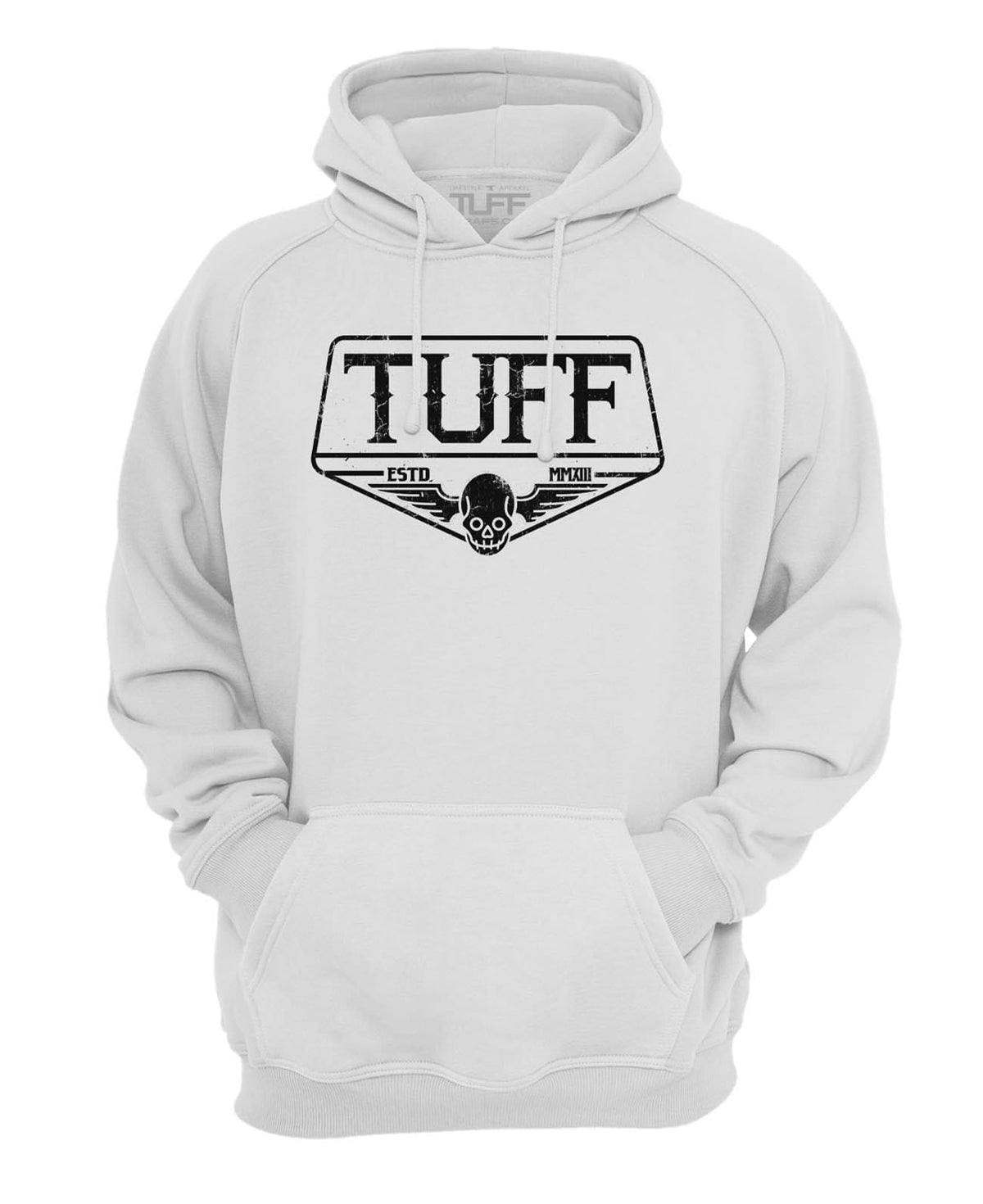 TUFF Skull Wings Hooded Sweatshirt XS / White TuffWraps.com