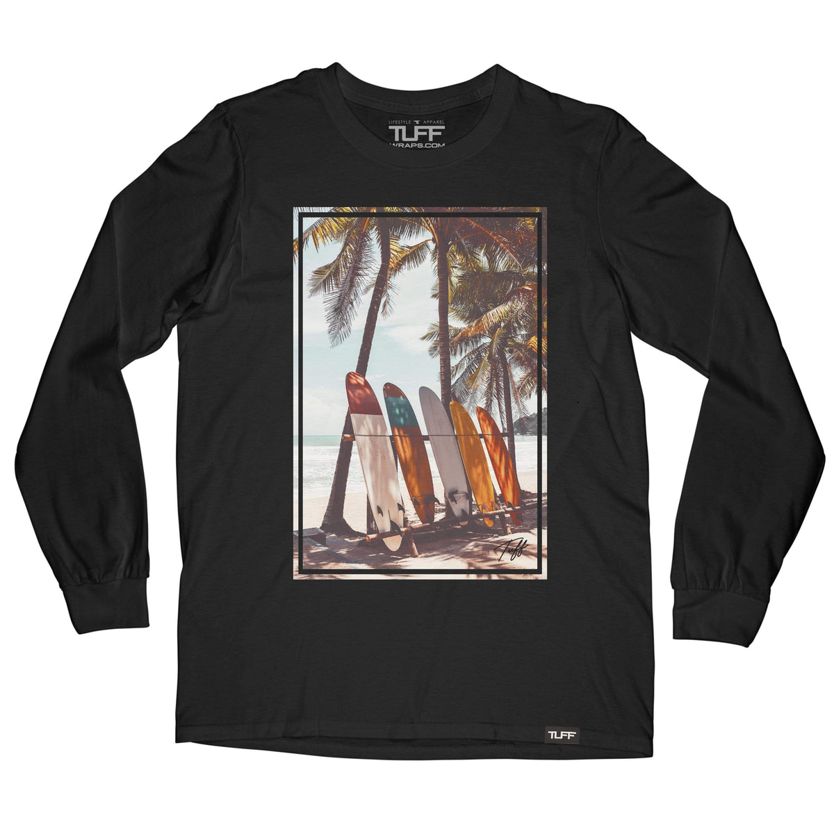 TUFF Surfboards Long Sleeve Tee S / Black TuffWraps.com