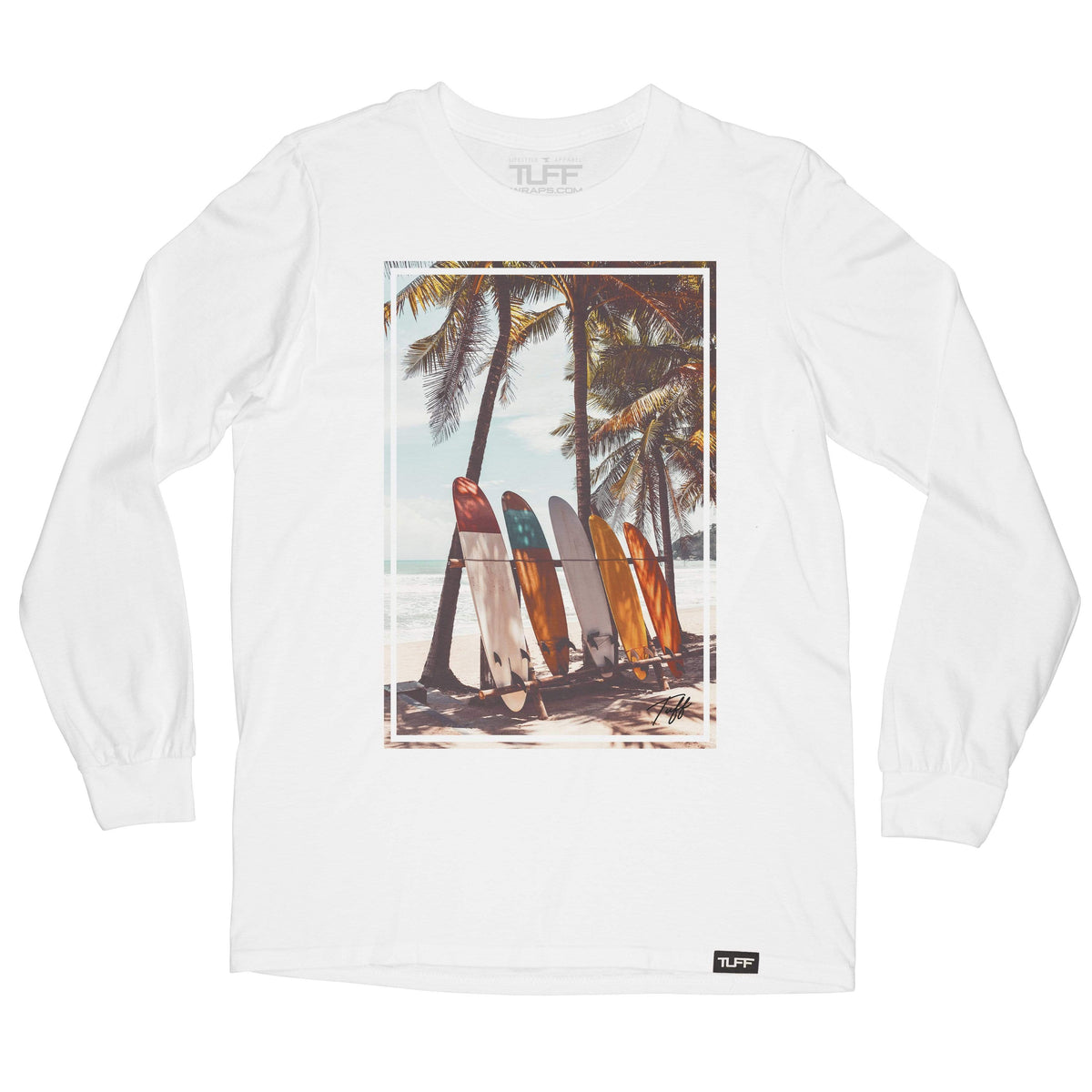 TUFF Surfboards Long Sleeve Tee S / White TuffWraps.com