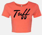 TUFF Thin Script Crop Top Coral / XS/S TuffWraps.com