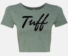 TUFF Thin Script Crop Top Military Green / XS/S TuffWraps.com