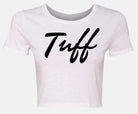 TUFF Thin Script Crop Top White / XS/S TuffWraps.com