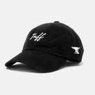 TUFF Thin Script Dad Hat - Black Black TuffWraps.com