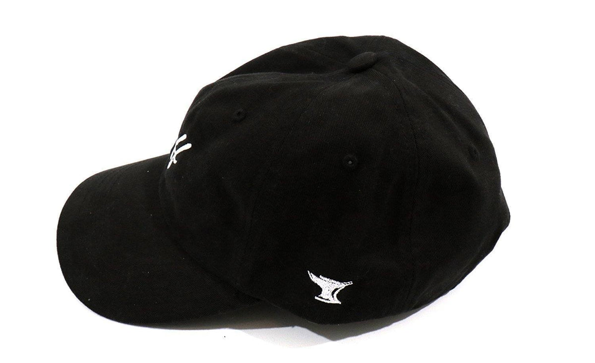 TUFF Thin Script Dad Hat - Black Black TuffWraps.com