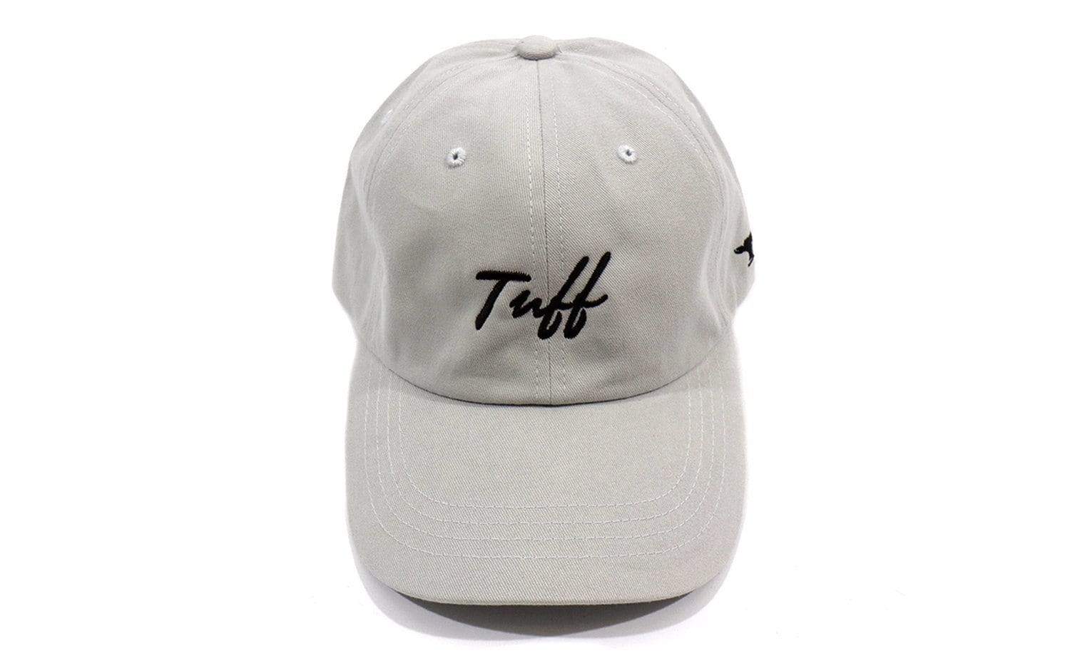 TUFF Thin Script Dad Hat - Gray Gray TuffWraps.com