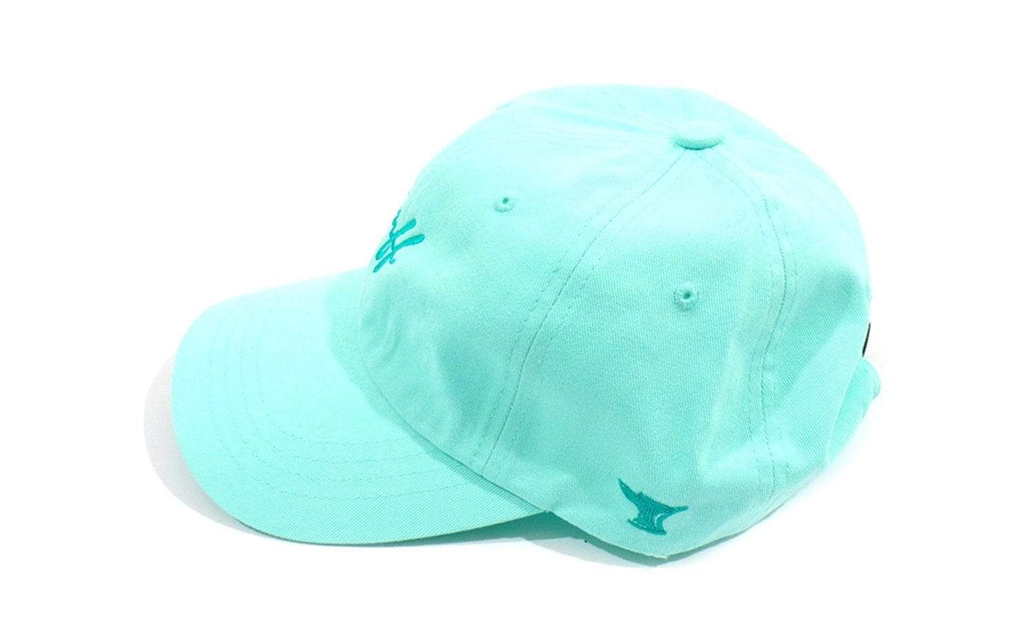TUFF Thin Script Dad Hat Tahiti Blue Teal