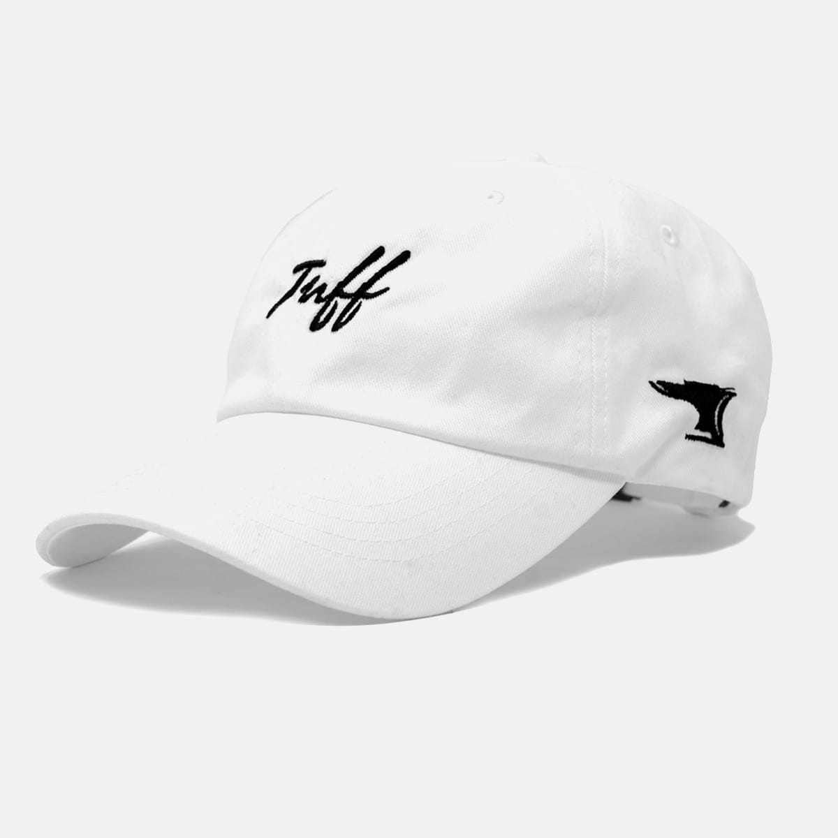 TUFF Thin Script Dad Hat - White TuffWraps.com