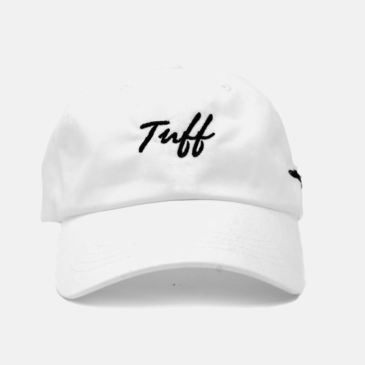 TUFF Thin Script Dad Hat - White TuffWraps.com