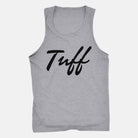 TUFF Thin Script Tank Heather Gray / S TuffWraps.com
