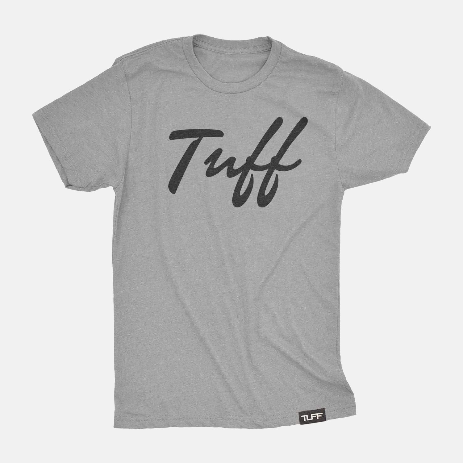 TUFF Thin Script Tee Heather Gray / S TuffWraps.com
