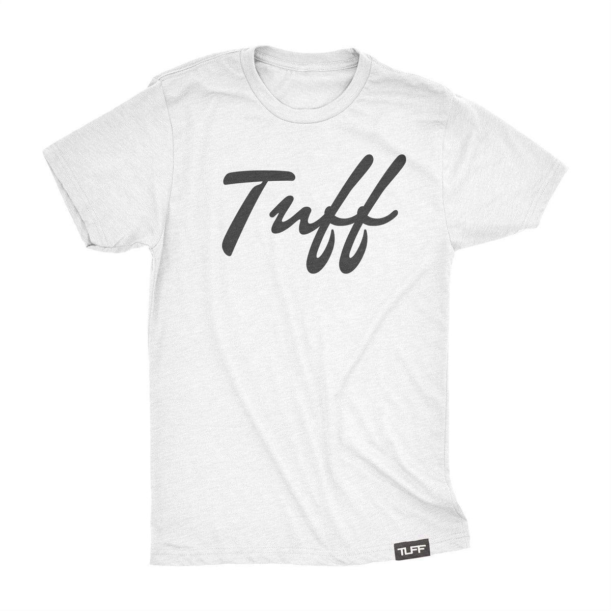 TUFF Thin Script Tee S / White TuffWraps.com