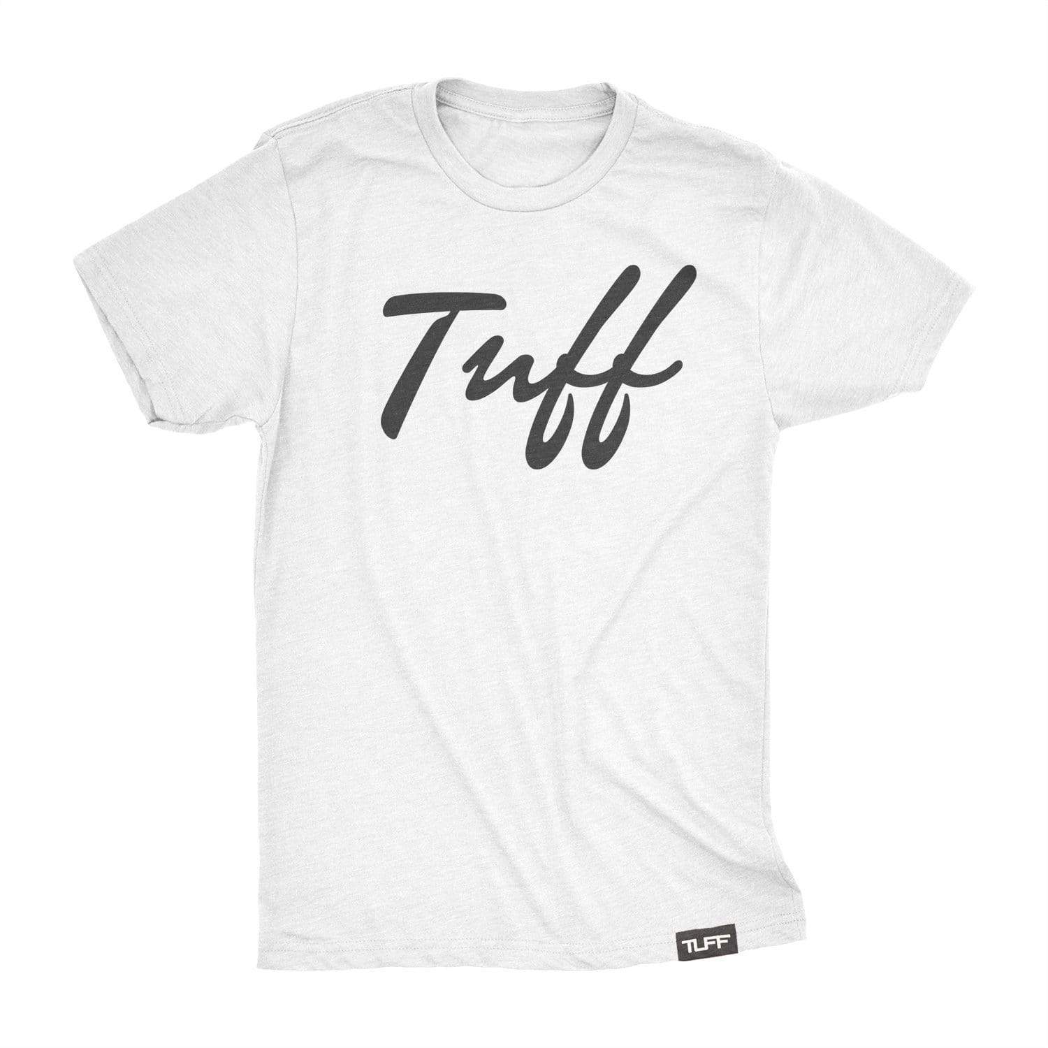 TUFF Thin Script Tee S / White TuffWraps.com
