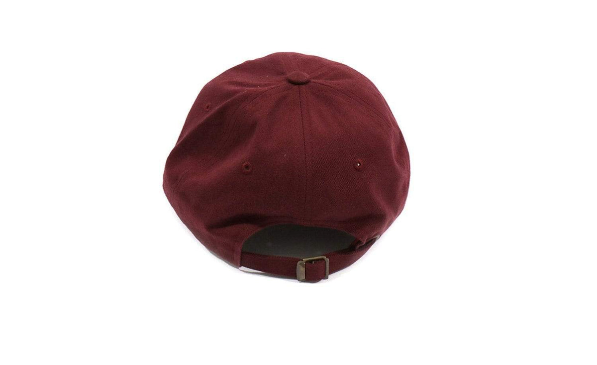 TUFF Thin Script Dad Hat - Maroon Maroon TuffWraps.com