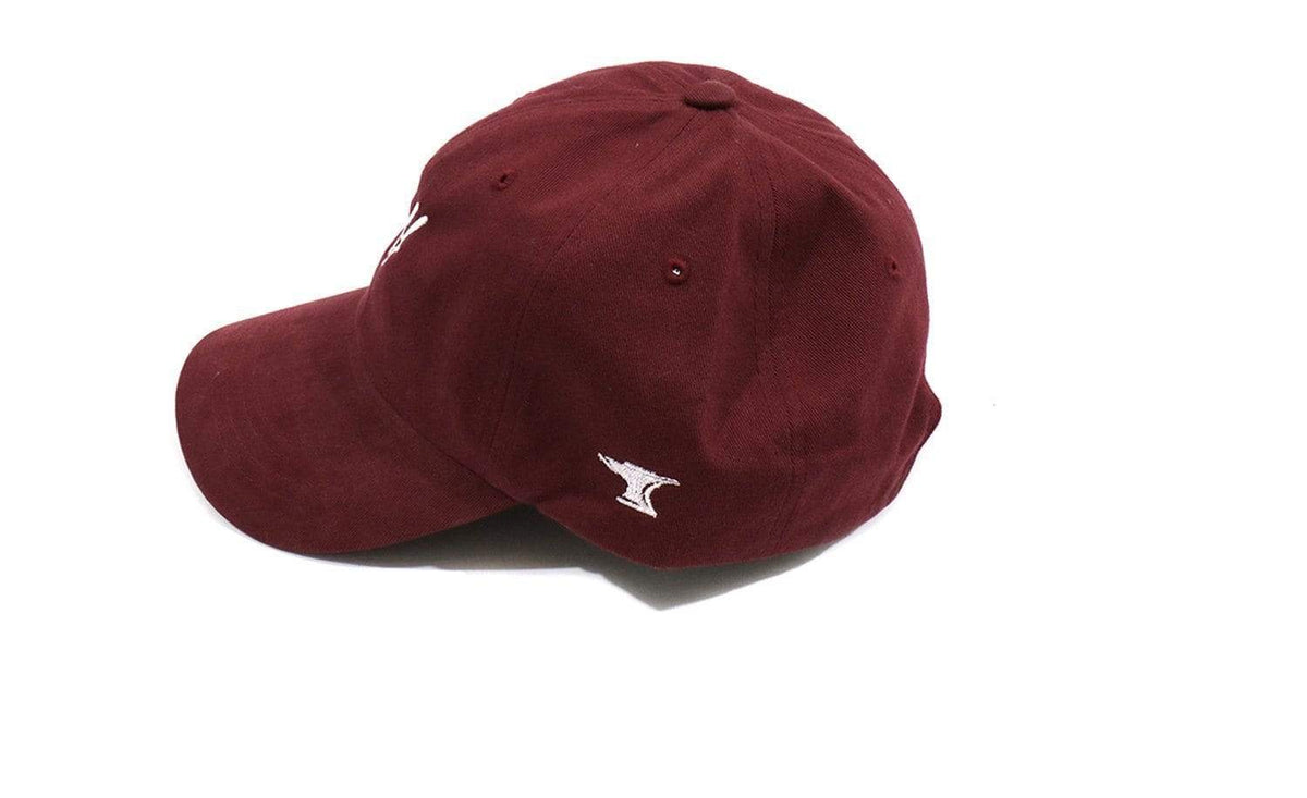 TUFF Thin Script Dad Hat - Maroon Maroon TuffWraps.com