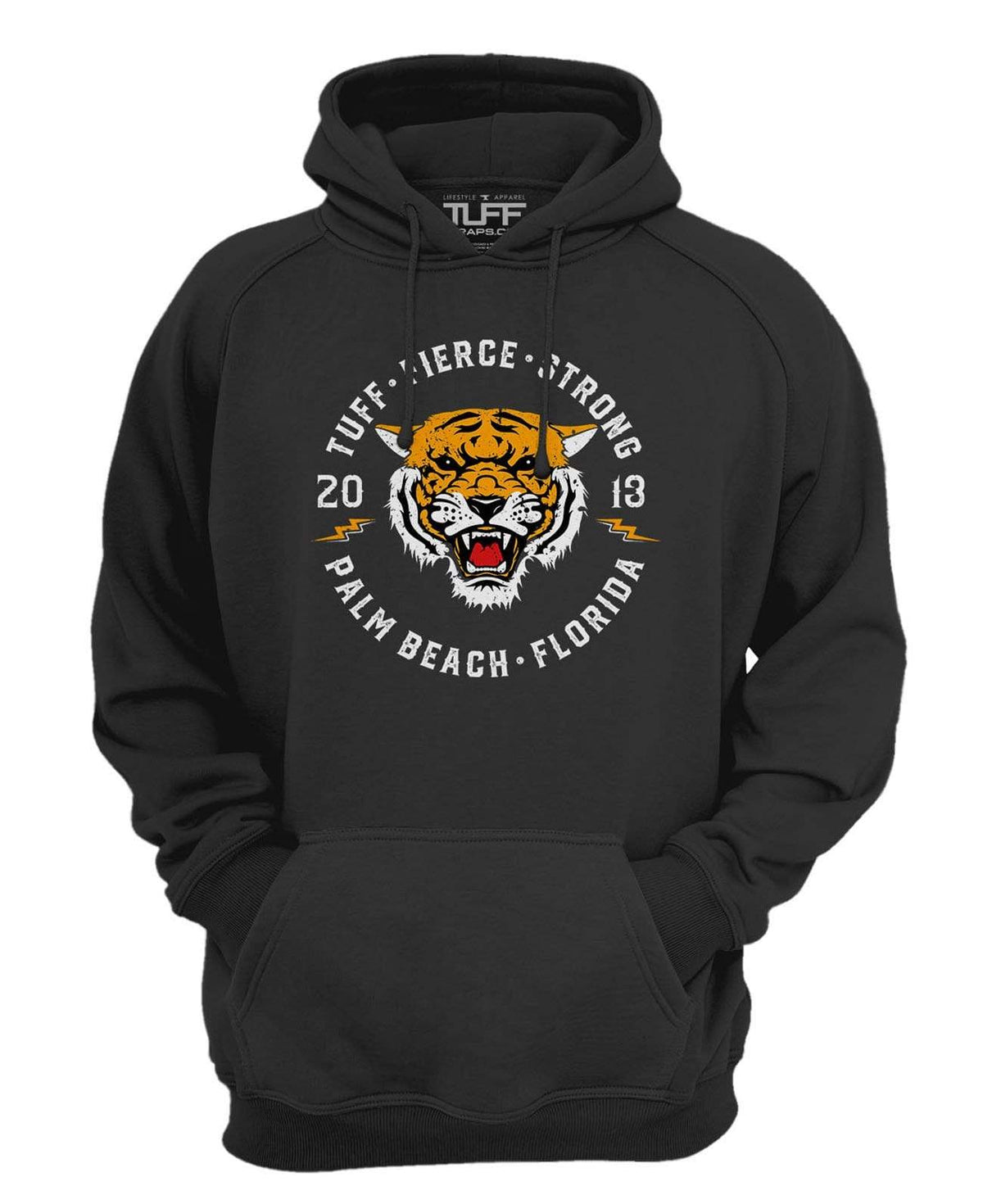 TUFF Tiger Hooded Sweatshirt XS / Black TuffWraps.com